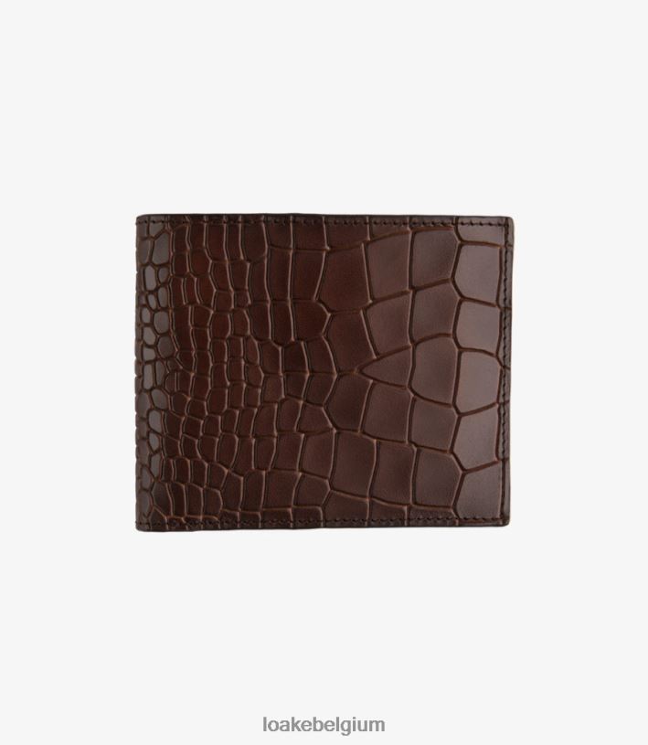 LoakeT08RD233 Lombardische portemonnee leer donker bruin