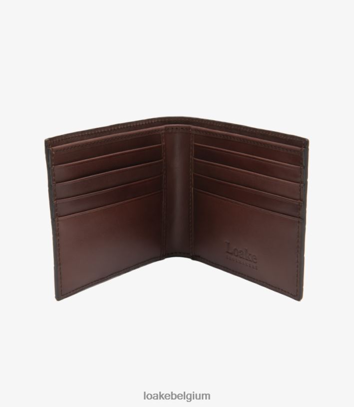 LoakeT08RD233 Lombardische portemonnee leer donker bruin