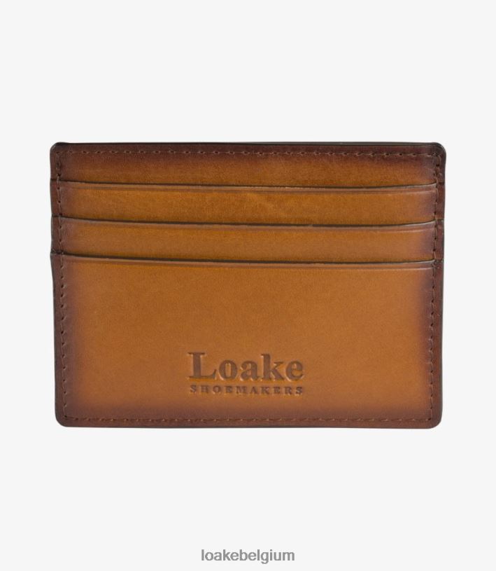 LoakeT08RD239 sterling kaarthouder leer bruin