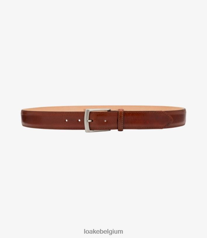 LoakeT08RD208 Hendrik riem accessoires conker bruin