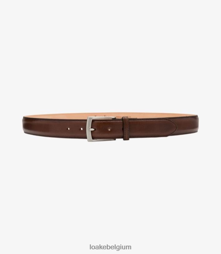 LoakeT08RD209 Hendrik riem accessoires donker bruin