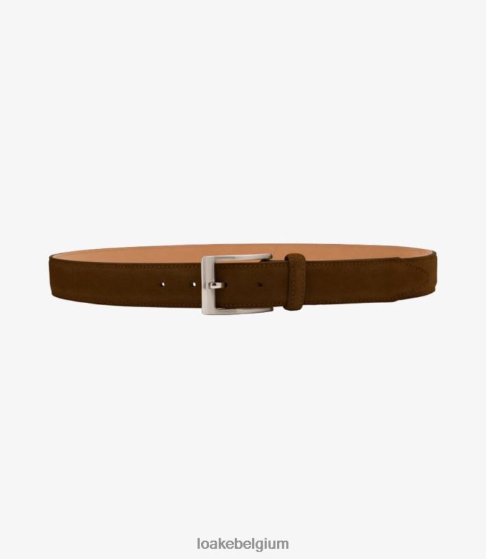 LoakeT08RD215 Willem riem accessoires bruin suède