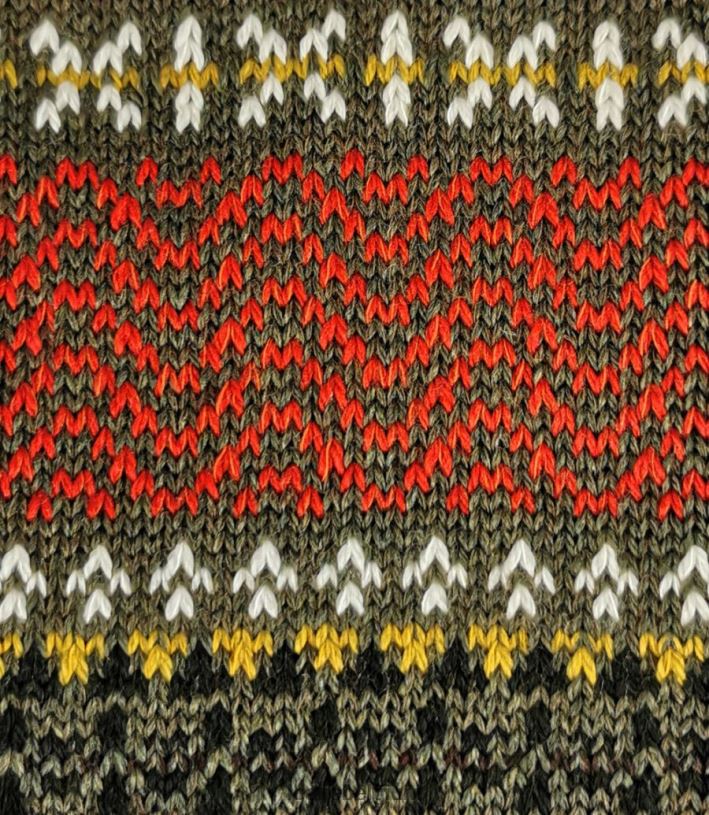 LoakeT08RD244 arran sokken accessoires olijf