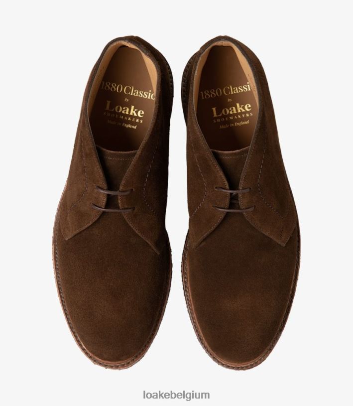 LoakeT08RD113 levende steen laarzen bruin suède