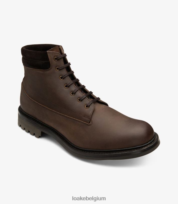 LoakeT08RD123 Kirkby laarzen bruin geolied nubuck