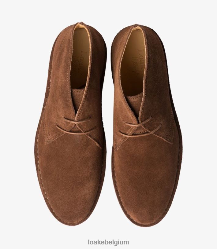 LoakeT08RD136 Sahara laarzen donkerbruin suède