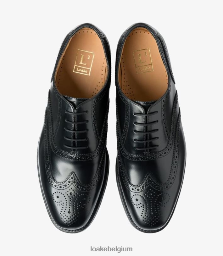 LoakeT08RD25 302 brogues zwart