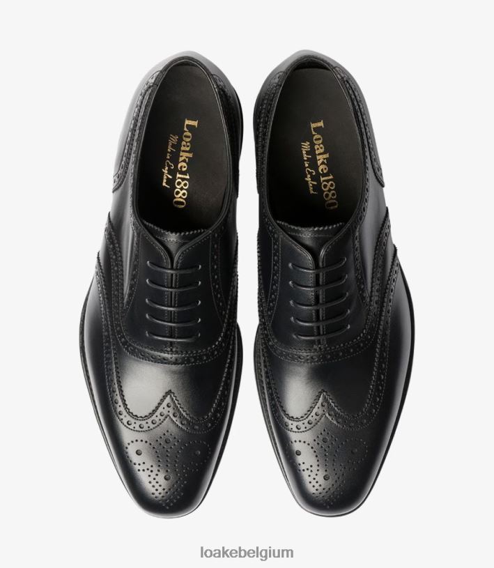 LoakeT08RD9 Buckingham brogues zwart