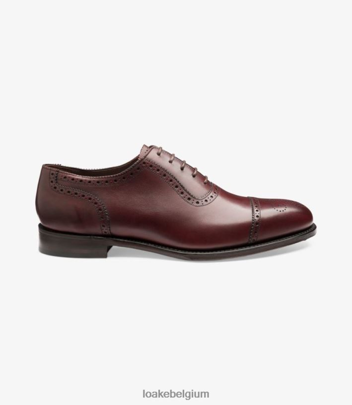 LoakeT08RD169 strand semi brogues bordeaux
