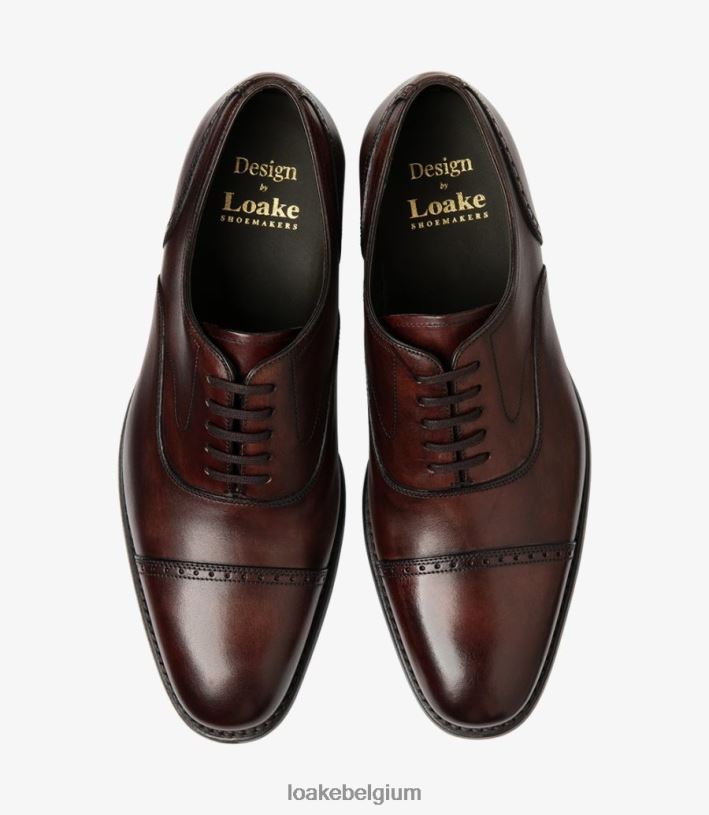 LoakeT08RD173 knuffels semi brogues bordeaux