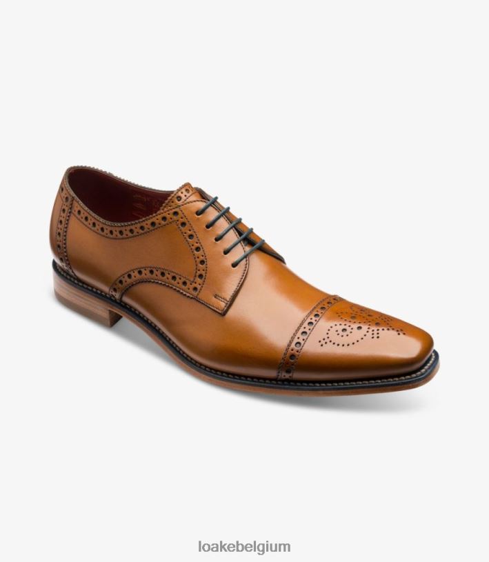 LoakeT08RD176 foley semi brogues bruinen