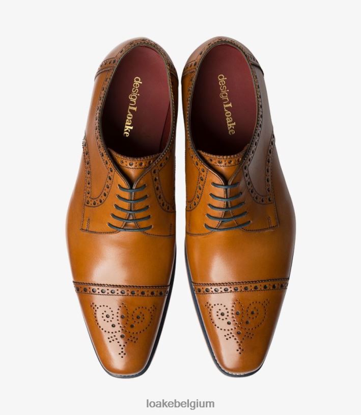LoakeT08RD176 foley semi brogues bruinen